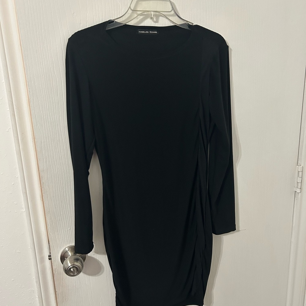 Fashion Forms Elegant Black Long Sleeve Dress